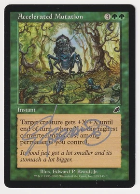Signed Accelerated Mutation Proof MP Artist Edward P. Beard, Jr. MTG Magic AP! - Image 1 of 2