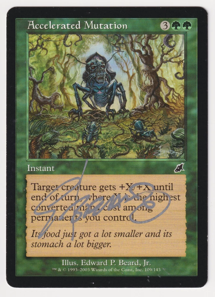 Signed Accelerated Mutation Proof MP Artist Edward P. Beard, Jr. MTG Magic AP! - Image 1 of 2