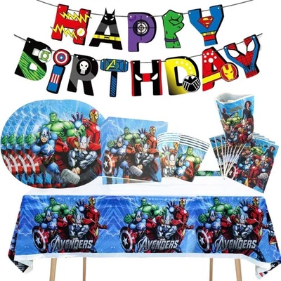 24 X Selecciones de Pasteles Vengadores, Toppers de Cupcakes de Superhéroes Decoración de Fiesta de Cumpleaños Foto 1 de 2