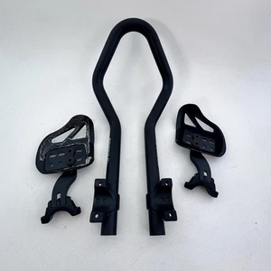 Vintage Profile Design Airstryke Aero Bars Black Clamp On Tri Triathlon Race A41 - Picture 1 of 20