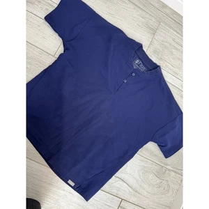 Blusa Médica Figs Technical Collection Henley Para Hombre XS Manga Corta Azul Marino - Imagen 1 de 5