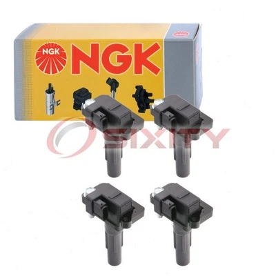 4 pc NGK Ignition Coils for 2010-2012 Subaru Legacy 2.5L H4 Spark Plug Wire xx - Image 1 of 4