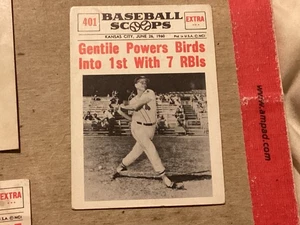 Cucharadas de béisbol 1961 Nu-Cards Jim Gentile #401 - EX+ - desgaste ligero en las esquinas - - Imagen 1 de 2