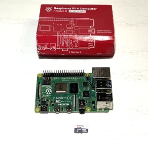 Raspberry Pi 4 Model B 4 GB RAM DDR4 computer scheda singola RPI4-MODBP-4 GB 16 GBSD - Foto 1 di 17