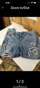 American Eagle Super Stretch High-Rise Damen Distressed Denim Jeans Gr. 20R - Bild 1 von 2