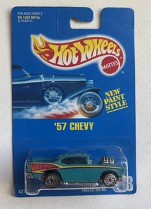 Hot Wheels '57 Chevy Collector #213 Blue Card - Picture 1 of 5