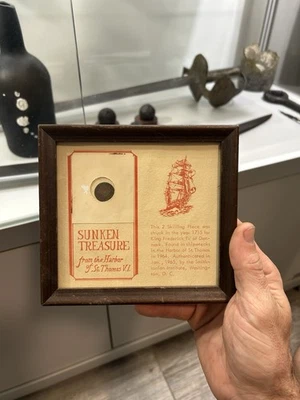 1715 Shipwreck Treasure Coin Like Atocha not Spanish Silver Cob Coin  - Image 1 of 4