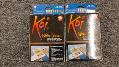 Лот из 2! Sakura KOI акварели карман поле эскиз коробка, OBN, B3 - Изображение 1 из 3