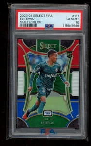 2023-24 PANINI SELECT FIFA MULTICOLORE #157 ESTEVAO PSA 10 - Foto 1 di 4