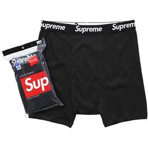 Supreme x Hanes Boxer Briefs (4 pack) - black - Size - Medium and Large - Picture 1 of 2