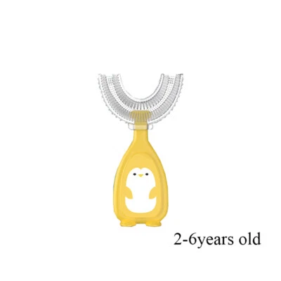 Children Kid U-shape Toothbrush Silicone Teeth Brush 360° Oral Thorough Cleaning - Image 1 of 4