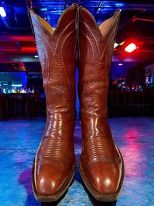 Lucchese El Paso 1987 Black Label Brown Seville L6609 Size 11-D 570-37072 - Picture 1 of 9