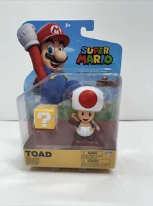 Modellino Jakks Super Mario Rospo 4 pollici con domanda? Blocco - NUOVO - Foto 1 di 6
