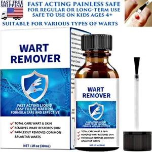 GENITAL WART REMOVAL ALL SKIN TYPES TREATMENT LIQUID NATURAL PAINLESS KIDS SAFE - Picture 1 of 9