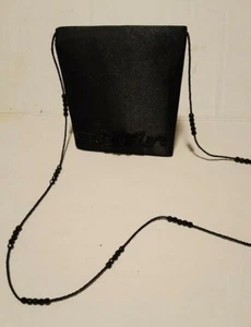 BOLSO DE MANO JESSICA McCLINTOCK con cuentas satinadas de graduación ¡nuevo! Nuevo sin etiquetas - Imagen 1 de 5