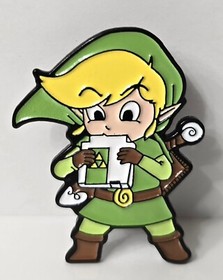 Legend Of Zelda&bull;Link w/NES Cartridge&bull;Enamel Pin&bull;New 