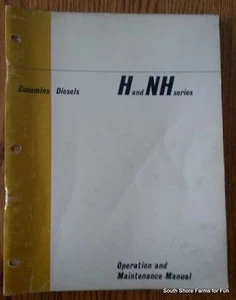 CUMMINS H and NH OPERATORS MANUAL 983620-C FREIGHTLINER OTHERS 1967 - Imagen 1 de 8