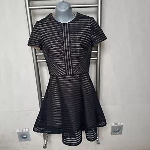 ELIE SAAB dress Black Beige See Through Size 38 S - Picture 1 of 5