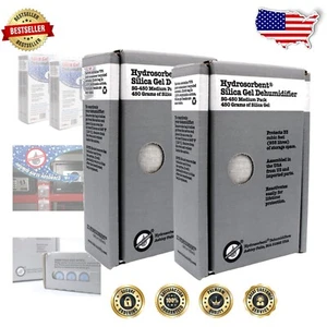 Durable Silica Gel Dehumidifier 2-Pack - Protect Your Gun Safe from Moisture - Picture 1 of 10