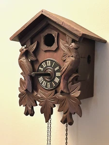 BIRDHOUSE Handcrafted from Authentic Cuckoo Clock Case - Picture 1 of 4