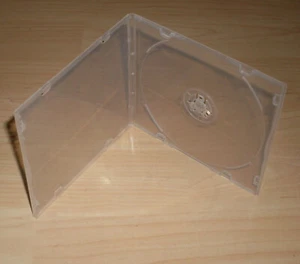 20 CD DVD Hüllen Slim Case transparent 129x125x5mm Softcase weicher Kunstst.Neu - Bild 1 von 1