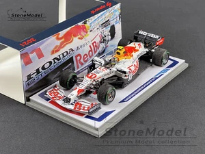 Red Bull F1 RB16B #11 Sergio Perez Turkish GP 3rd 2021 Spark 1:43 + Base Card - Picture 1 of 12