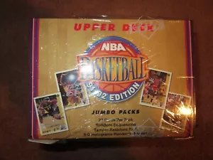1991-92 Upper Deck Baloncesto Jumbo Pack Box - Imagen 1 de 2