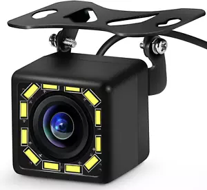 Cámara de visión trasera de coche cámara de reversa de reversa HD 170° gran angular 12 LED visión nocturna - Imagen 1 de 12
