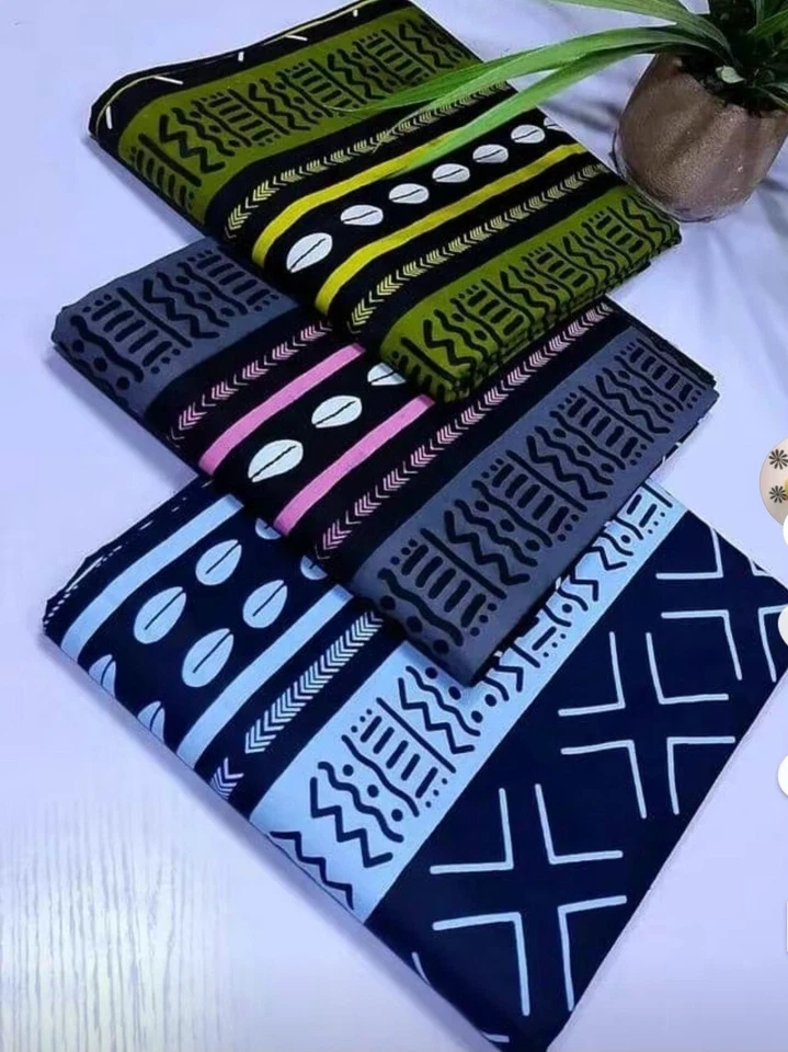 ankara fabric 6 yards 100 cotton new, very durable ,nice designs, and unique  - Image 1 of 4