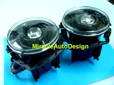 TWO PCS BLACK HEADLIGHT LAMP ASSEMBLY FOR 1986-2006 MERCEDES BENZ W463 G-CLASS - Image 1 of 3