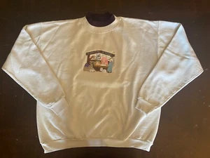 Vintage Oma Sweatshirt Stickkragen A Savior Is Born Cottagecore Oma - Bild 1 von 8