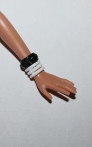 Mattel Barbie Dol Black and White Bracelets - Picture 1 of 3
