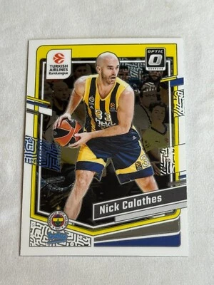 2023-24 Donruss Euroleague Optic Nick Calathes #74 Fenerbahce Beko Istanbul - Image 1 of 2