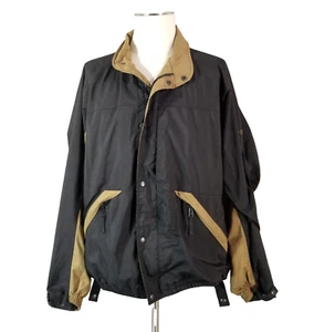 Dry Joys by FootJoy Jacket rain wind Men's large black brown golf outdoor FJ - Picture 1 of 15