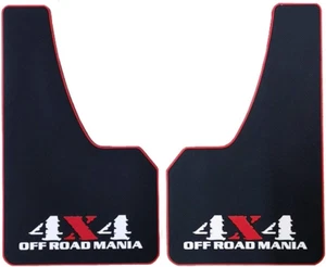 Mania Car Mud Flaps Universal Fit Black Splash Guards Rubber Mud Guard Universal - Picture 1 of 7