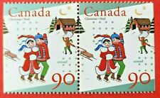 Canada Stamp #1629as "UNICEF and Christmas" pair from booklet MNH 1996
