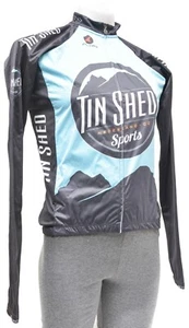 Pactimo Men Summit Long Sleeve Cycling Jersey Tin Shed Blue Road Bike Wind Block - Picture 1 of 2