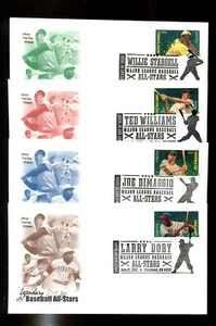 US FDC # 4694-4697 (45c) MLB All Stars ArtCraft 4 FDC's 2012, 9p5109 - Picture 1 of 1