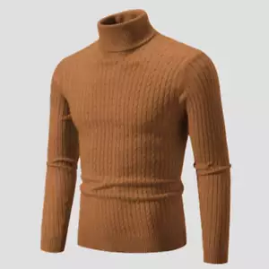 Autumn Winter Men's Turtleneck Sweaters - Picture 1 of 58