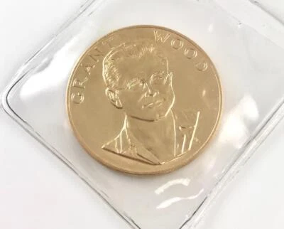 Moneda de oro Grant Wood American Arts 1980 serie conmemorativa 1 OZ como nueva en Estados Unidos Foto 1 de 4