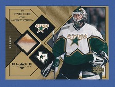 ED BELFOUR 2000-01 Black Diamond A Piece of History EB Stick Relic Dallas Stars