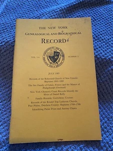 New York Genealogical and Biographical Record, Vol 114, Number 3, July 1983 - Picture 1 of 1