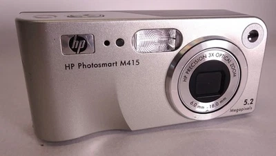 HP Photosmart M415 | Compact Digital Camera | 5.2MP | Silver | Tested Working - Image 1 of 4
