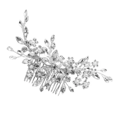  Accessori Capelli Sposa Pettine Per Da Cristallino Pettini Con Strass - Immagine 1 di 4