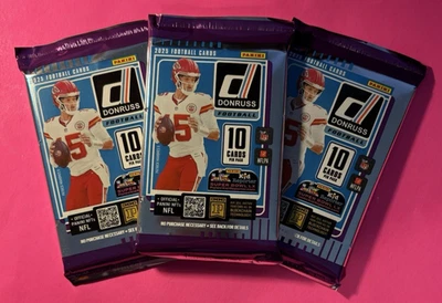 3 2025 Donruss PACK LOT Auto/Downtown/Jaxson Dart/Cam Ward/Hunter/Sanders?Optic? - Image 1 of 4