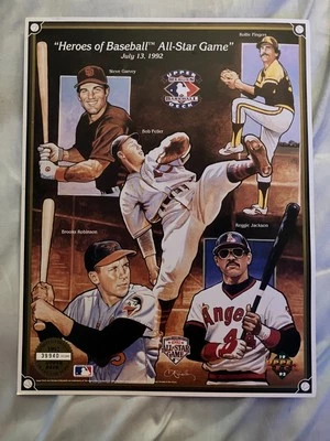 1992 Upper Deck All Star Game Heroes of Baseball 8.5 in by 11 in poster - Image 1 of 4