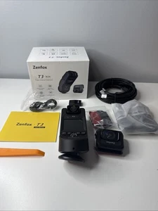 Zenfox T3 Black 3 Channel Dash Camera - Picture 1 of 4