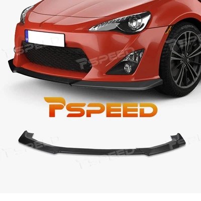 Labio de alerón de parachoques delantero PP negro mate para Scion FR-S/Toyota 86 13-16 estilo CS Foto 1 de 4