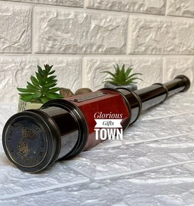 Antique Victorian Personalised Telescope 20" Hand Extending Working Telescope - Picture 1 of 6