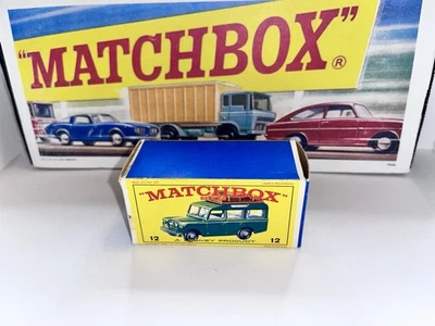 Vintage Boxed Matchbox Safari Land Rover No. 12 (blue) Excellent Condition! - Image 1 of 4